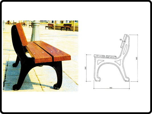 Customized Superior Quality Cast Iron Park Bench Legs For Outdoor