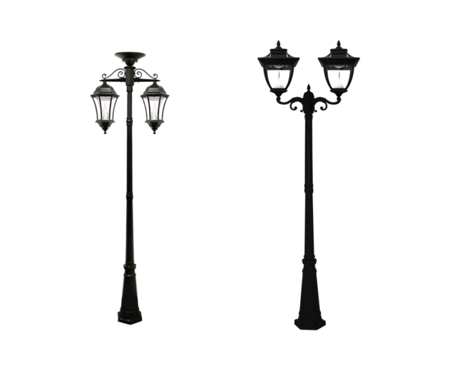 Antique Garden Cast Iron Street Lamps / Decorative Cast Iron Street Light