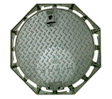 Municipal Construction Watertight Grey Cast Iron Casting Manhole Cover With Square Round Shape