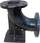 GGG40 Cast Iron Pipe Fittings Double Flanged 90 Degree Duck Foot Bend 230 Hardness