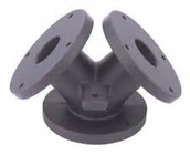 Water Drainage System Flanged Steel Pipe Fittings Y Pipe Fitting Powder Coating