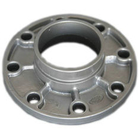 Cast Ductile Iron Grooved Pipe Fittings Grooved Quick Flange Adaptor for PE PVC Pipe