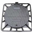 Locking System Folding Cast Iron Manhole Cover Square Frame For Road Facilities