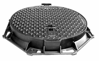 Hinged Pavement Cast Iron Manhole Cover Round Ductile With Locking System