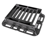 EN124 D400 End Hinged Cast Iron Drain Cover With Black Bitumen Coated