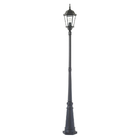 Vintage Street Light Pole Cast Iron Exterior Large Single Head Tall Post Light