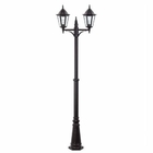 Twin Head Antique Cast Iron Lamp Post Powder Coated For House / Garden / Park