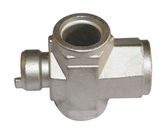304 Stainless Steel 3 Way Valve Body Casting Natural Color Sandblasting Finish