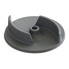 SGS Standard Resin Sand Casting Ductile Iron Semi - Open Water Pump Impeller