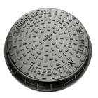 Round Light Duty Cast Iron Manhole Cover 600 x 600 With Frame SGS Approval