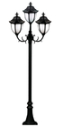 Ornamental Modern Style Cast Iron Light Pole Direct Embedded Ground Mounted