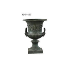 Decorative Ornamental Iron Parts Antique Cast Iron Flower Pot Garden Urn