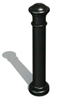 Decorative Road Cast Iron Bollards Removable Black Color 190 * 850cm