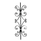 Outdoor Forged Ornamental Iron Parts Wrought Iron Balcony Balusters ISO9001