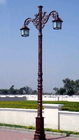 Classic Western Style Cast Iron Light Pole Painting Surface Treatment For Garden