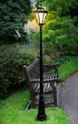 Classic Western Style Cast Iron Light Pole Painting Surface Treatment For Garden