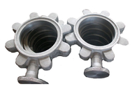 Precision Butterfly Valve Body Stainless Steel Valve Parts Silver Color ISO9001