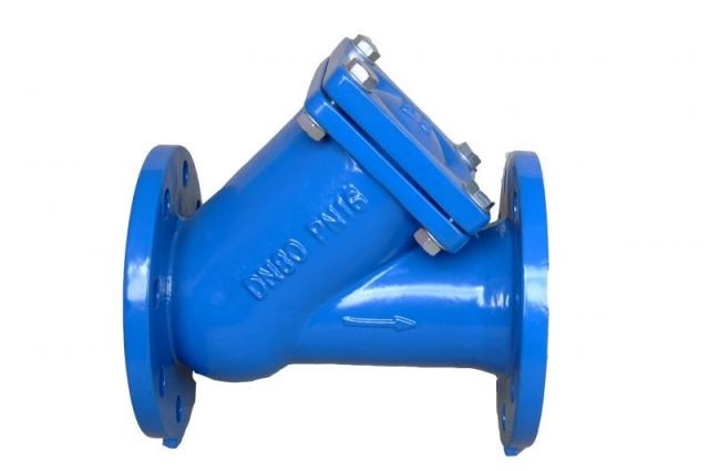 GGG50 DIN Standard Water Y Type Strainer Cast Flanged End Ductile Iron  PN16
