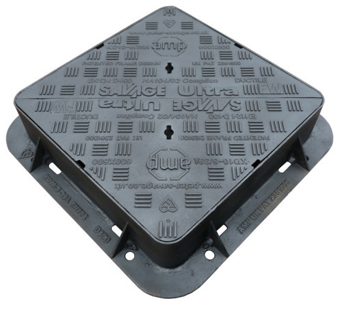 EN124 D400 Cast Iron Manhole Cover Double Sealed Triangular Ductile Iron Manhole Cover And Frame