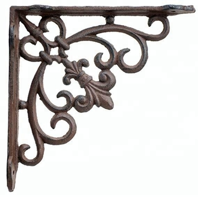 Metal Ornamental Iron Parts Cast Iron Anchor Bracket Wall Shelf Bracket