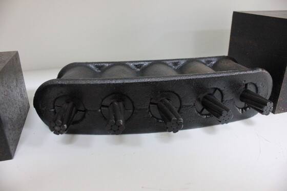 Prestressed Bonded Post Tension S5 Block and Wedge Anchor Casting for 12.7mm