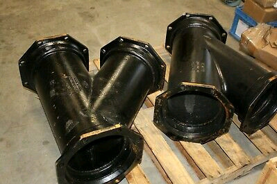 High Hardness Mechanical Joint Fittings Ductile Iron Casting 10" Lateral Y C153